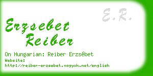 erzsebet reiber business card